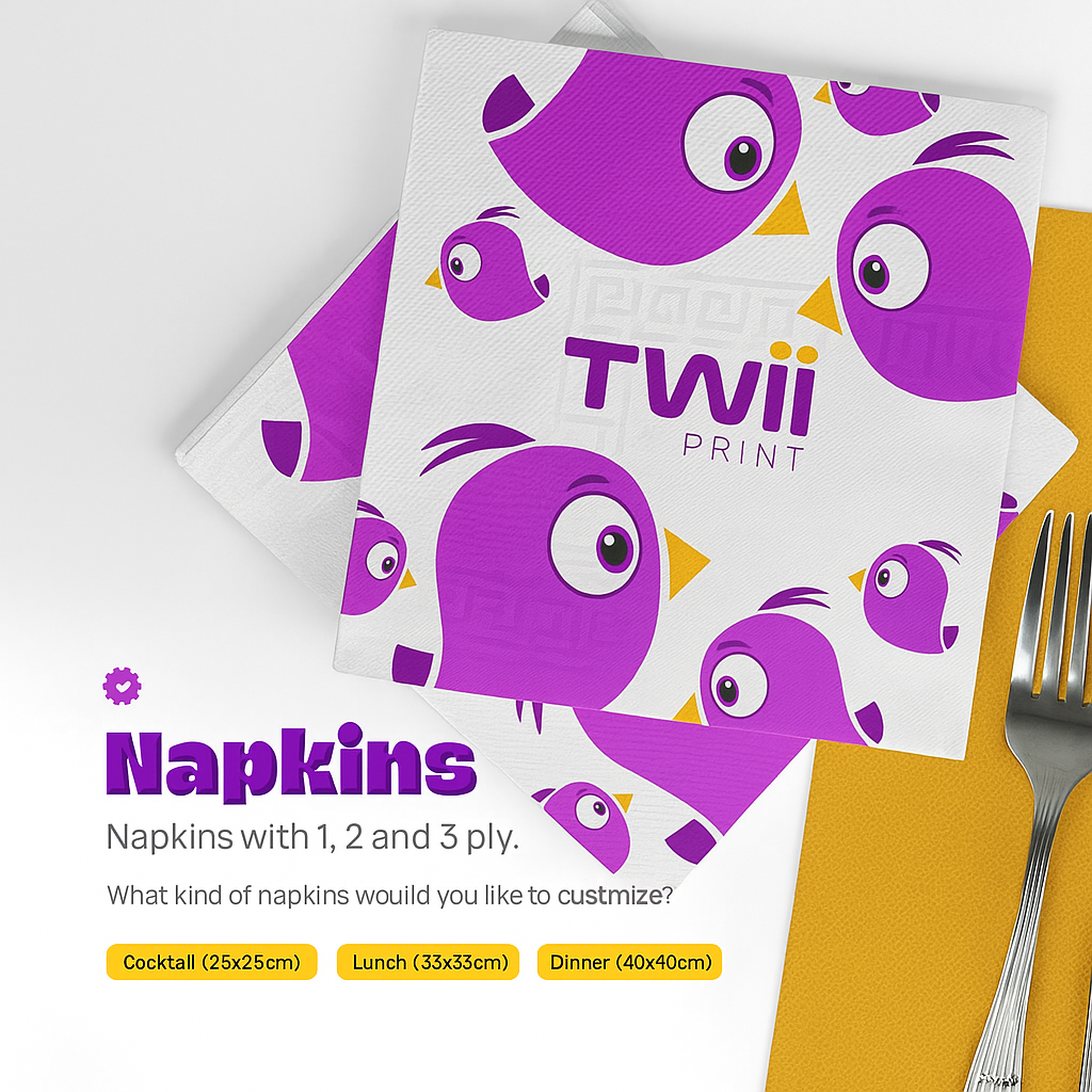 napkins customized
